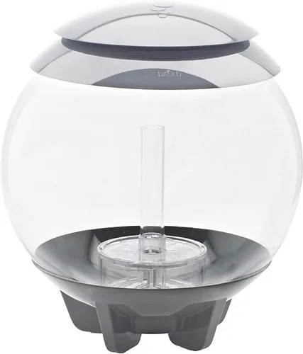 Vista 3 de biOrb Halo 15 - Acuario acrílico de 4 galones con luces LED multicolor controladas a distancia, gris