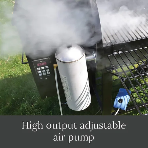 Vista 4 de Big Kahuna - Generador de humo frío con adaptador de parrilla de cerámica, cuerpo de aluminio resistente fabricado en Estados Unidos, incluye