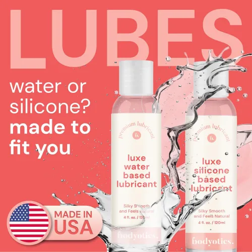 Vista 2 de Bodyotics Lubricante a base de agua, versátil, sensación natural, juguete y apto para todas tus aventuras, juego acuático y comestible, fabricado