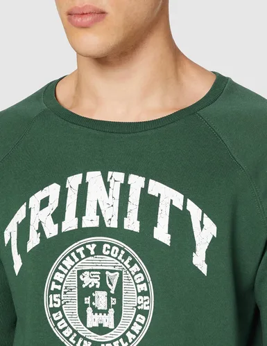Vista 3 de Traditional Craft Ltd. Botella Verde y Blanco Trinity College Dublin Irlanda Seal Sudadera