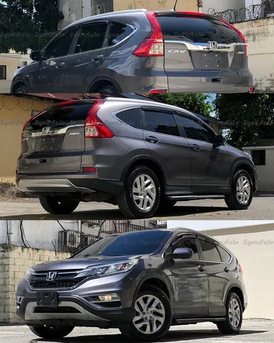 Vista 5 de Se adapta a Honda CRV CR-V JDM 2012-2016 estilo Mugen Visera de ventana deflector de protección de lluvia