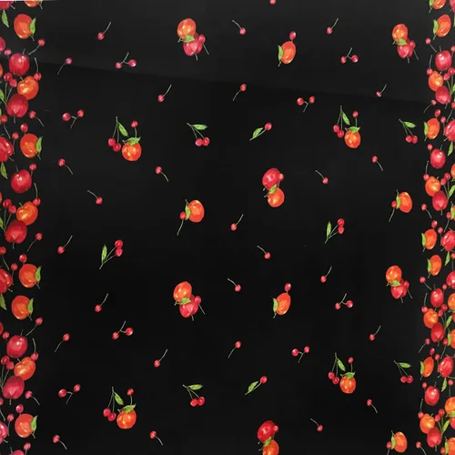 Vista 4 de Zen Creative Designs The Yard - Tela estampada de la colección de frutas de polialgodón, 58 pulgadas de ancho, tela con estampado de frutas Manzanas