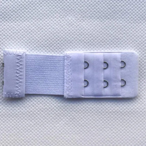 Vista 8 de Universal Mujeres 3 Filas 2 Ganchos Ajustable Sujetador Extensores Banda Correas De Extensión - Blanco