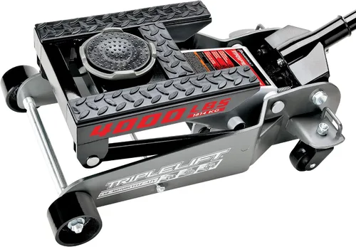 Vista 13 de Powerbuilt Gato de garaje de triple elevación de 3000 libras, vehículo resistente, camión, automóvil, motocicleta, elevación de transmisión
