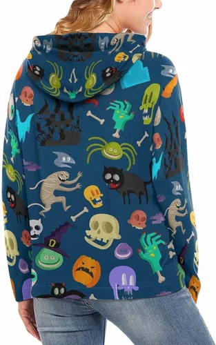 Vista 2 de LOSARON Women's Classic Hoody Novelty Drawstring Long Sleeve Athletic Pullover