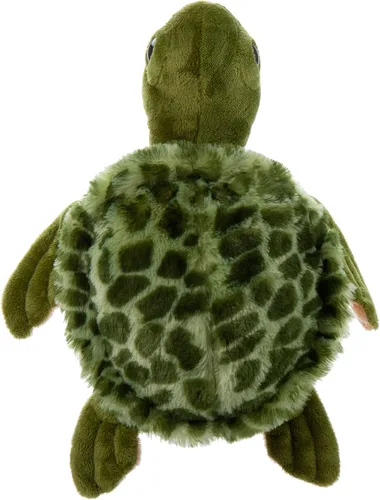 Vista 7 de The Petting Zoo Peluche de tortuga marina, regalos para niños, animales salvajes del océano Onez, juguete de peluche de tortuga marina de 14 pulgadas