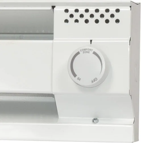Vista 2 de Cadet Serie F Termostato incorporado de doble polo para zócalo (Modelo: BTF2W, Parte: 08734), 22 Amp, 120/208/240 voltios, blanco