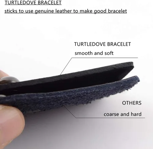 Vista 3 de TURTLEDOVE Spike Rivets - Brazalete gótico de cuero negro con tachuelas de metal, accesorios punk rock de los años 80 para hombres y mujeres