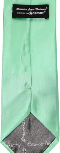 Vista 484 de tiemart Corbata de color sólido para hombre Longitud estándar