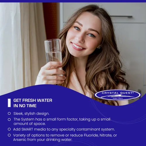 Vista 2 de Sistema de filtro de agua clásico para encimera, Smart Plus (10,000 galones, negro)