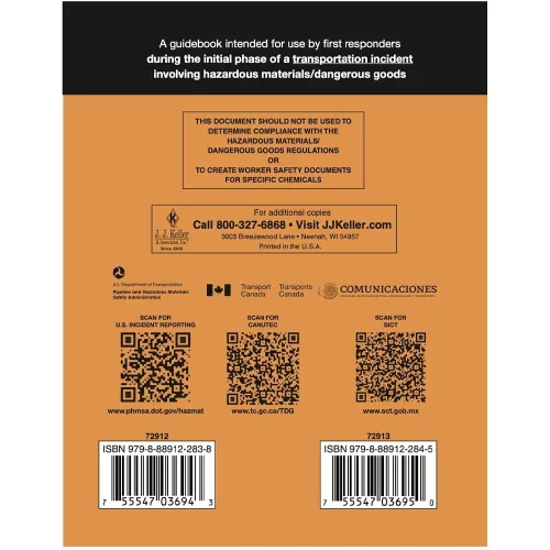 Vista 6 de J. J. Keller 2024 Emergency Response Guidebook (ERG), Spiral