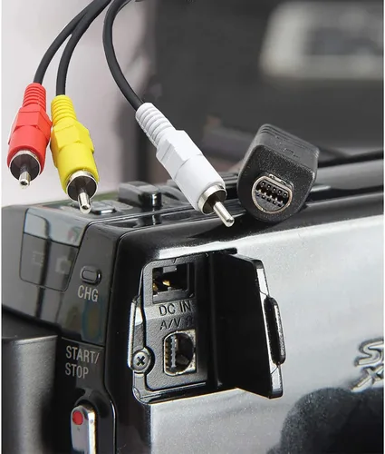Vista 4 de Reemplazo de cable AV Sony para Handycam, VMC-15FS VMC-30FS, cable de audio y video de 10 pines para videocámara Sony DCR-SR90/ DPP-EX50/ HDR-CX7