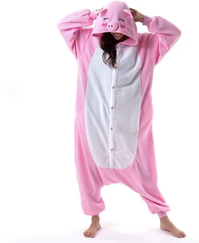 Vista 7 de Beauty Shine Unisex Adult Onesie Pajamas, Cartoon Costume Halloween Christmas Sleepwear Jumpsuit Plush Cosplay