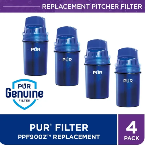 Vista 3 de PUR Paquete de jarra de filtro de agua de 7 tazas con 4 filtros de repuesto, pequeña capacidad para 7 tazas, filtración potente 2 en 1, filtración