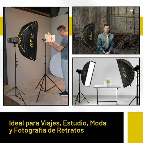 Vista 7 de Glow EZ Lock - Caja de luz rectangular de 12 x 36 pulgadas con difusores externos e internos, disco deflector, rejilla Eggcrate, adaptador de caja