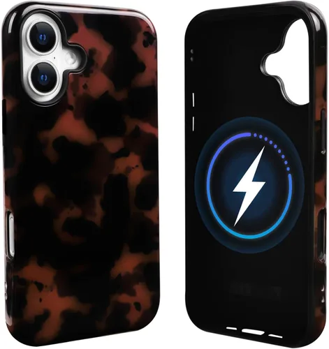 Vista 36 de NITITOP Funda magnética compatible con iPhone 11, compatible con MagSafe lindo diseño estético de leopardo ámbar tortuga para mujeres, hombres