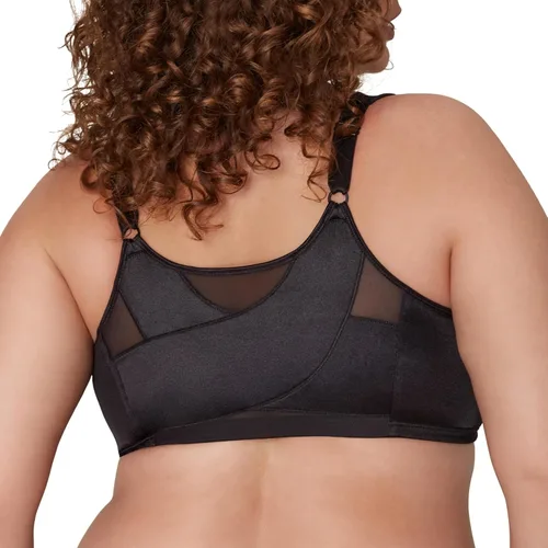Vista 2 de Playtex Brasier inalámbrico de 18 horas con cierre frontal adicional para mujer, soporte trasero USE52E Negro