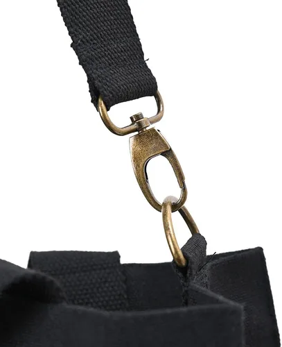 Vista 4 de Bolsa cruzada de lona resistente extra grande para el hombro, bolsa de compras, bolsa de playa, multiusos, uso diario
