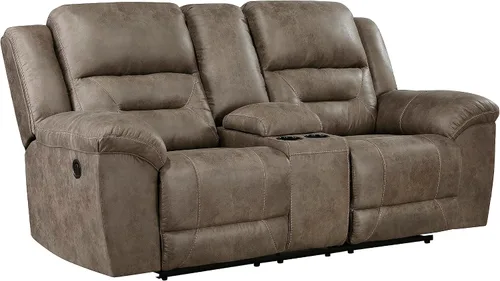 Vista 4 de Lexicon Juego de sala de estar reclinable, sofás reclinables manuales de pared, sofás para sala de estar, asientos de cine en casa, incluye sofá