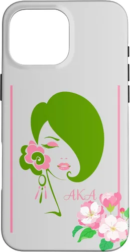 Vista 19 de Black Sorority Excellence Beautiful Woman Pink & Green Case for iPhone 17