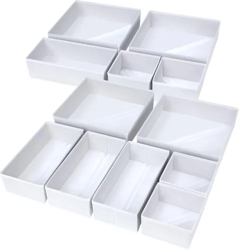 Vista 40 de DIMJ Organizador de cajones para ropa, paquete de 6 unidades, organizadores plegables para bebé, organizador de almacenamiento y cómoda