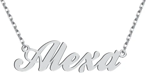 Vista 318 de Personalized Custom Name Pendant Necklace Stainless Steel for Women