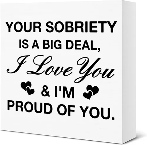 Vista 15 de Inspirational Quote Wooden Box Sign Desk Decor for Home Office Shelf Beautiful
