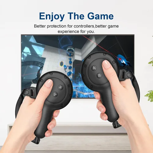 Vista 7 de Doohoeek Funda de agarre para controladores compatible con accesorios Meta Quest 3Oculus Quest 3, funda de agarre Slicone funda protectora