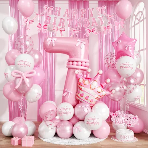Vista 20 de Decoraciones de cumpleaños número 13 en crema para niñas, globos beige con número 13 en forma de corazón y estrella marrón, globos neutros