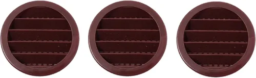 Vista 11 de 2.5 "rejilla redonda de plástico Soffit rejilla de ventilación de aire para reptiles cubierta (6, blanco)