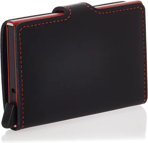 Vista 2 de Secrid - Mini cartera Secrid de cuero de ladrillo mate Negro - Cartera RFID