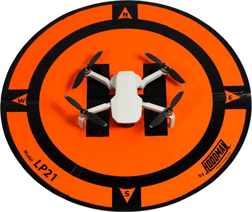 Vista 2 de Hoodman Almohadilla de Aterrizaje Plegable Triple con Peso para Drones UAV LP21 se adapta a Mini 4 Pro, mini 3 Pro, mavic y Spark. Duradero,