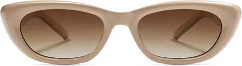 Vista 2 de SOJOS Gafas de sol polarizadas de moda ojo de gato angostas para mujer retro lindos tonos SJ2284