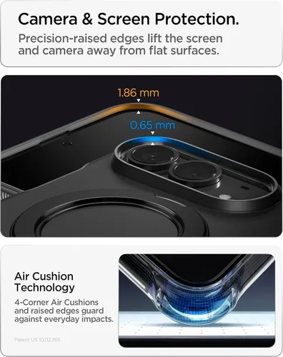 Vista 8 de Spigen Slim Armor Pro S MagFit - Funda para iPhone Duo, color negro