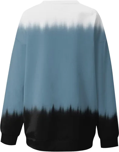Vista 4 de EOPUING Sudadera para mujer 2023 Invierno Y2K Sudadera de cuello redondo para mujer, sudadera estampada para mujer
