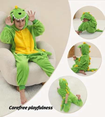 Vista 2 de Seawhisper Disfraces de animales pequeños para niños, disfraz de dinosaurio para niños y niñas