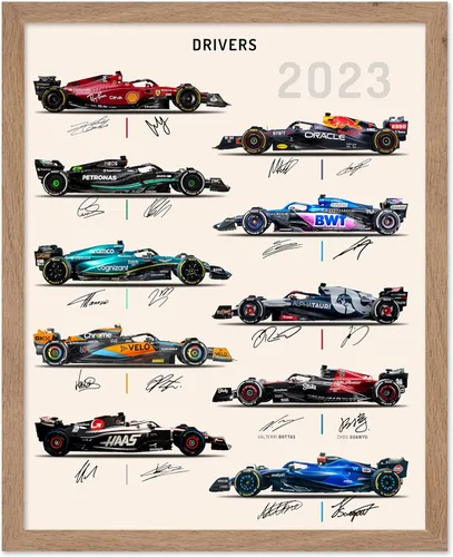 Vista 18 de Poster Master Póster de carreras de autos 2023, impresión de autos de carreras, arte de carreras de autos deportivos, regalo para hombres, mujeres