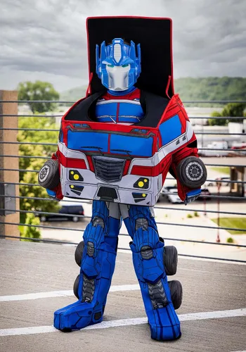 Vista 2 de Disfraz de Optimus Prime de Transformers para niño