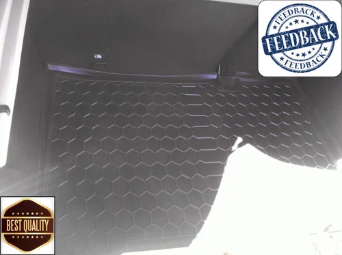 Vista 5 de Gummiauto Alfombrilla de carga para todo tipo de clima, para maletero trasero, para Renault Sandero Stepway 2013-2020, color negro
