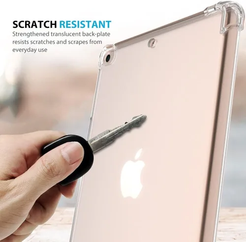 Vista 6 de Callyue Funda transparente para iPad mini 5 / Mini 4 / Mini 3 2 1, funda protectora de goma suave de silicona de esquina lateral para tableta Apple