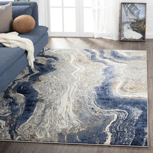 Vista 10 de LUXE WEAVERS Alfombra abstracta de mármol, beige 2x3