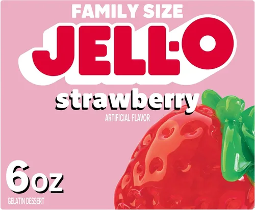 Vista 11 de Jell-O Gelatin Dessert Mix, Family Size, Cherry, 6 oz Box