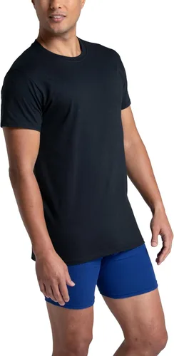 Vista 2 de Fruit of The Loom Men's Crew Tee Undershirts, Moisture Wicking & Tag Free, Also Available in Big & Tall