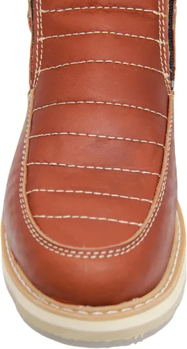 Vista 5 de The Western Shops - Botas de trabajo de cuero con doble cremallera para hombre