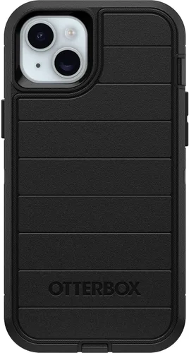 Vista 3 de OtterBox Funda para iPhone 15 Plus y iPhone 14 Plus Defender Series Pro, color negro, sin pantalla, resistente y duradera, con protección de puerto