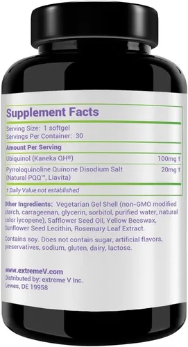Vista 3 de FertileQQ ULTRA Ubiquinol (QH) más PQQ para impulsar el apoyo reproductivo natural 2B de mamá, fórmula #1 para apoyar la salud de las células