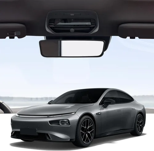 Vista 6 de Ohleats Marco Protector para Espejo Retrovisor de Coche, Funda de Protección de Borde de Espejo Retrovisor de Silicona Compatible con Modelo 3