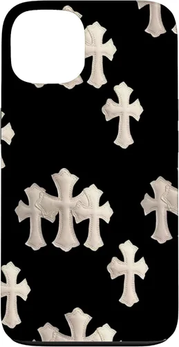 Vista 7 de Funda en blanco y negro con cruces para iPhone 17