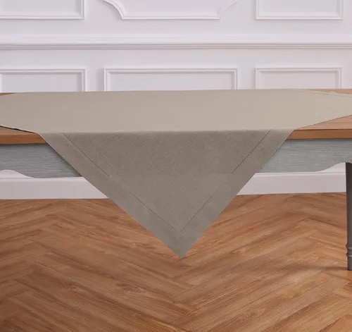 Vista 48 de Solino Home Mantel de lino blanco de 52 x 52 pulgadas, mantel cuadrado de lino 100% puro, con dobladillo clásico, lavable a máquina para verano