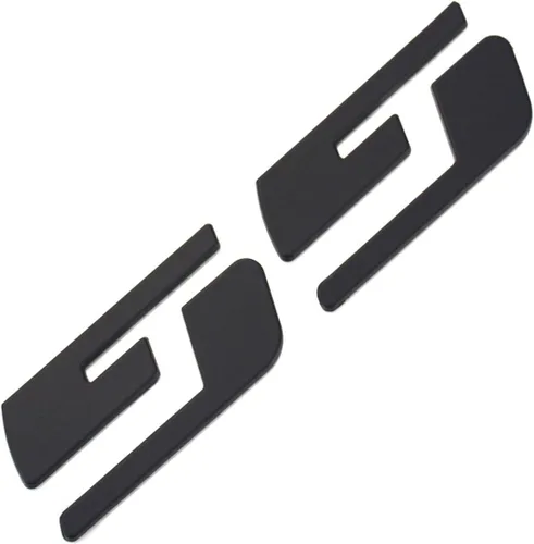 Vista 3 de Aimoll 3 pares de emblemas SS insignias con logotipos 3D para Chevrolet Silverado Gmc Sierra (negro mate)